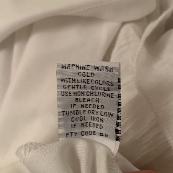 J Gee White Peasant Tiered Lace Bodice Flowy Romantic Boho Dress Size PL - Picture 12 of 12